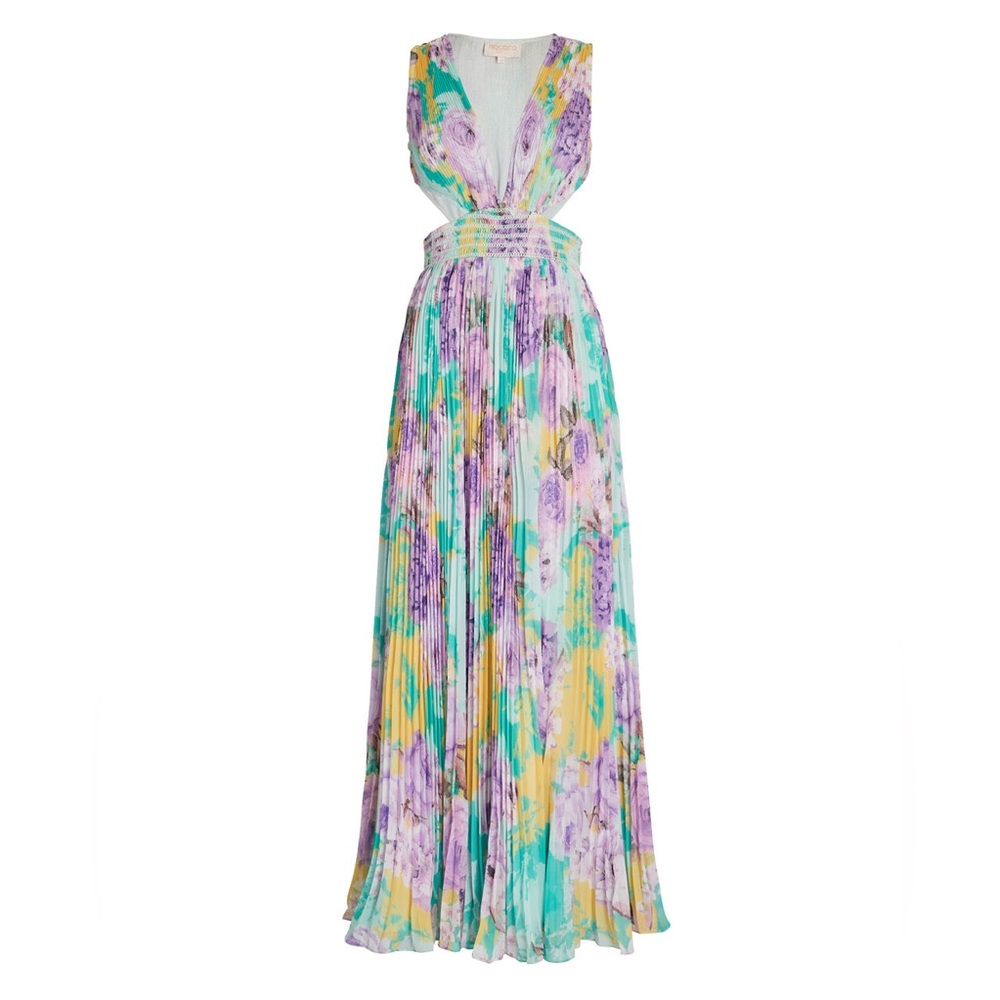Rococo Sand Floral Cut-Out Maxi Dress